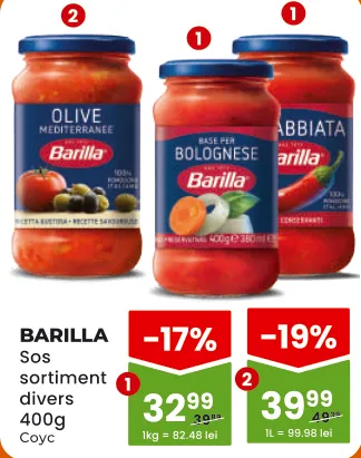 Sos Barilla Olive Mediterranee, 400 g