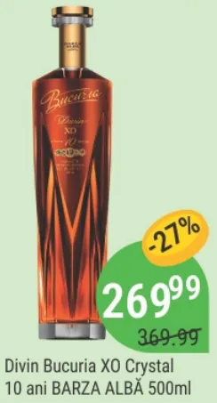 Дивин Bucuria XO Crystal 10 лет BARZA ALBĂ, 500 мл