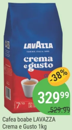 Cafea boabe LAVAZZA Crema e Gusto, 1 kg