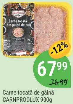 CARNPRODLUX Carne tocată de găină, 900 g