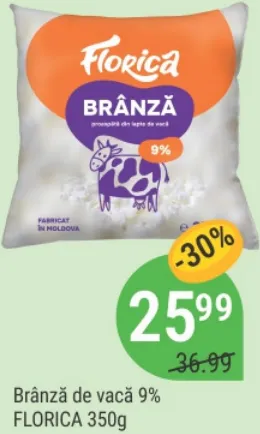 FLORICA Творог 9%, 350 г