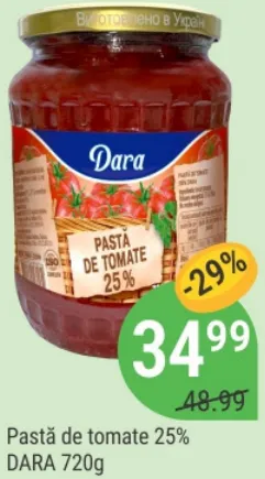 DARA Pastă de tomate 25%, 720 g