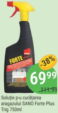 Засіб для чищення плити SANO Forte Plus із розпилювачем, 750 мл