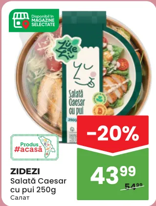 ZIDEZI Salată Caesar cu pui, 250 g
