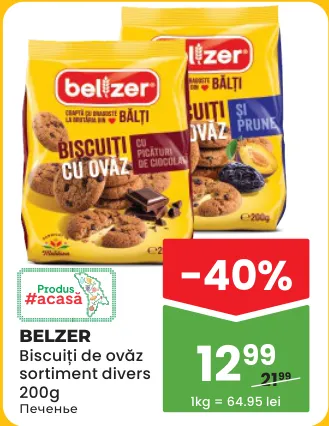 Belzer, biscuiți de ovăz, sortiment divers, 200 g
