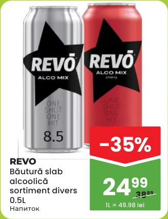 REVO Băutură slab alcoolică, 0.5 L