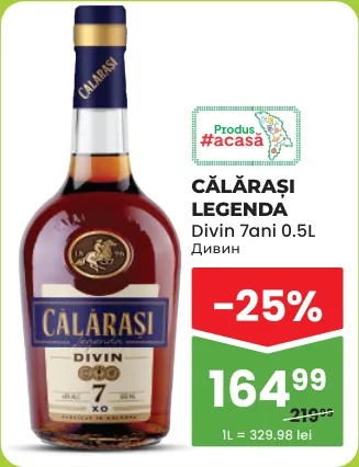 CĂLĂRAȘI LEGENDA Divin 7 ani 0.5 L