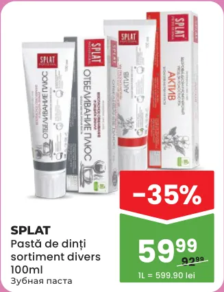 Pastă de dinți SPLAT, sortiment divers, 100 ml