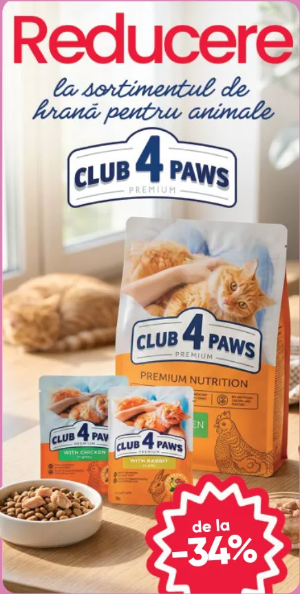 CLUB 4 PAWS Hrană pentru animale