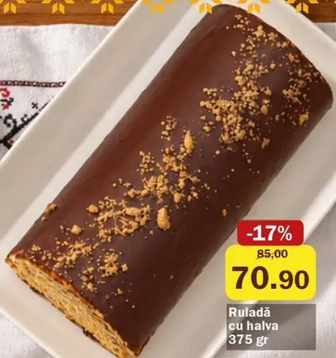 Ruladă cu halva, 375 gr
