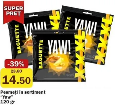 Pesmeți în sortiment „Yaw”, 120 g