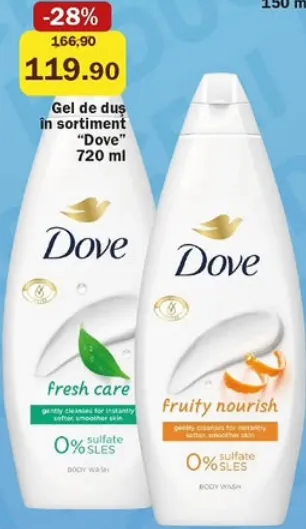 Gel de duș „Dove”, 720 ml
