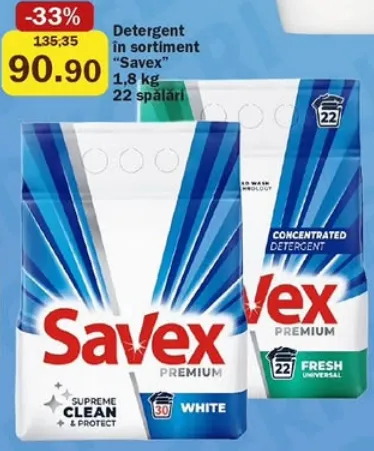 Detergent „Savex”, 1,8 kg