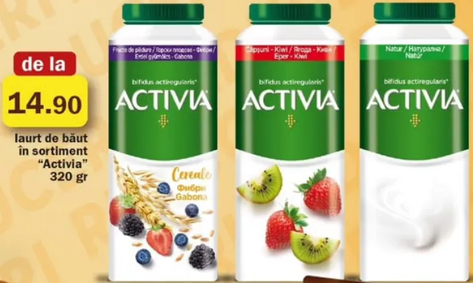 Iaurt de băut în sortiment „Activia”, 320 g