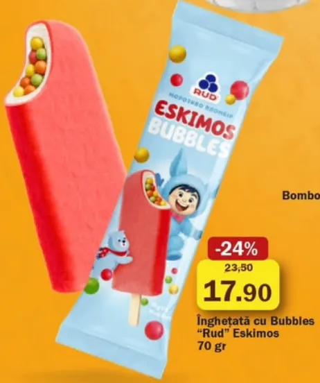 Înghețată cu Bubbles „Rud” Eskimos, 70 g
