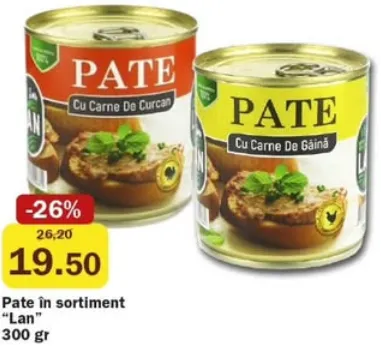 Lan Pate în sortiment, 300 gr