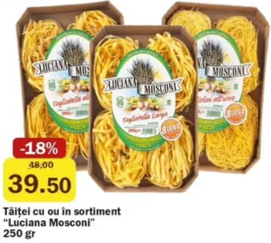 Luciana Mosconi Tăiței cu ou în sortiment, 250 gr