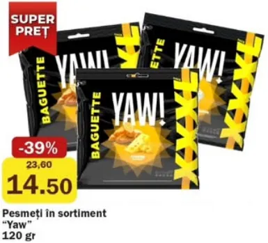 Pesmeți în sortiment „Yaw”, 120 gr