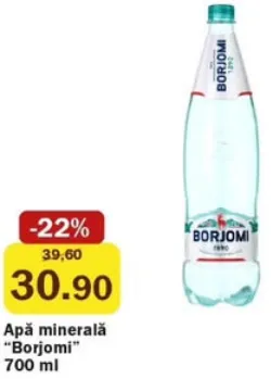 Apă minerală Borjomi, 700 ml