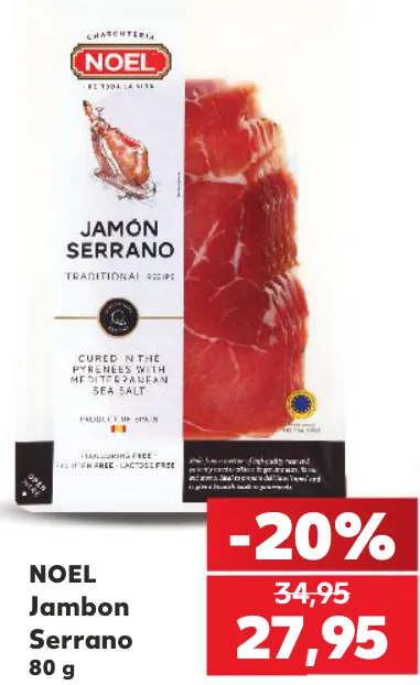 NOEL Jambon Serrano, 80 g
