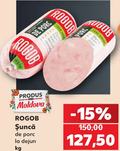 ROGOB Șuncă de porc la dejun, kg