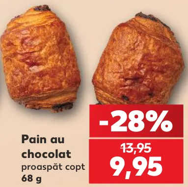 Pain au chocolat, 68 g