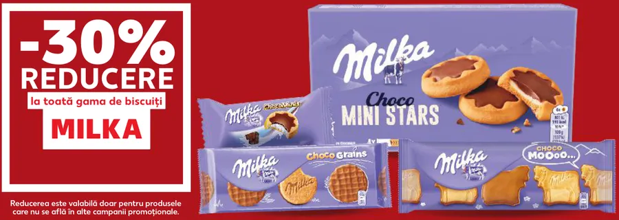 MILKA — toată gama de biscuiți