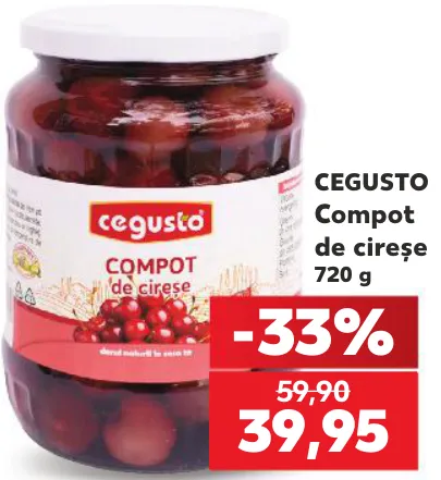 Cegusto Компот из черешни, 720 г