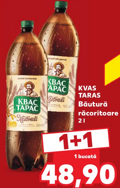 KVAS TARAS Băutură răcoritoare, 2 l