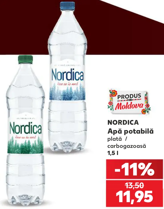 Nordica Apă potabilă 1,5 l