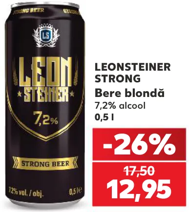 LEONSTEINER STRONG Світле пиво, 0,5 л