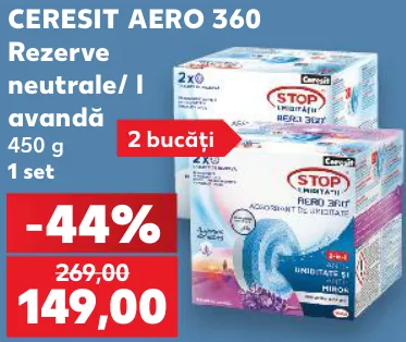 CERESIT AERO 360 Rezerve neutrale/lavandă, 450 g