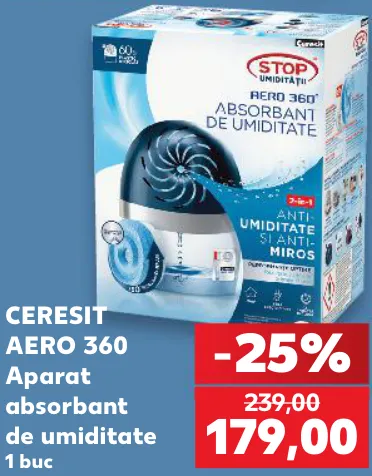 CERESIT AERO 360 Aparat absorbant de umiditate