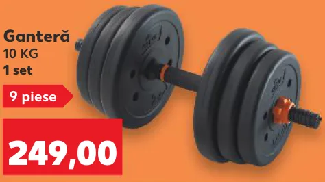 Ganteră CRIVIT, 10 kg
