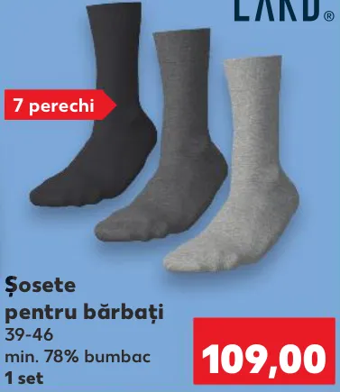 TOWNLAND Șosete pentru bărbați, 1 set
