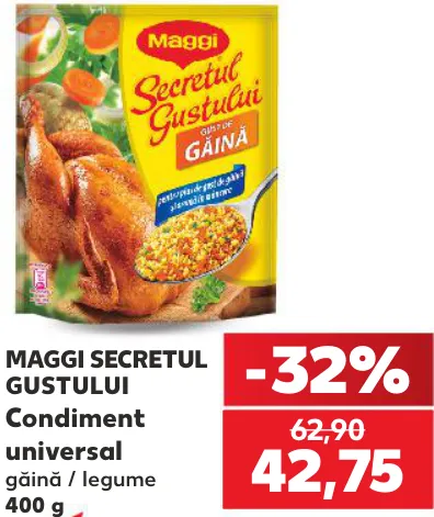 Maggi Secretul Gustului Condiment universal cu găină / legume, 400 g