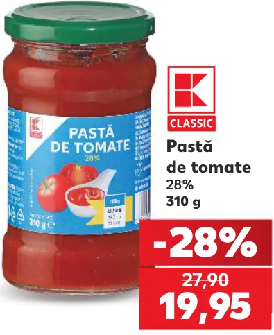 K-Classic Томатна паста 28%, 310 г