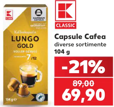 Cafea în capsule K-Classic, 104 g