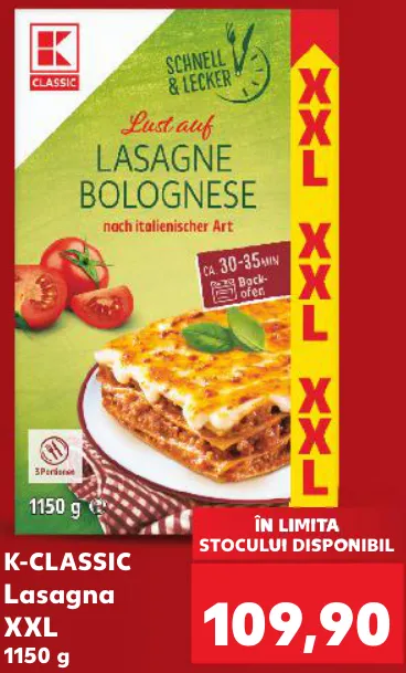 K-CLASSIC Lasagna XXL, 1150 g