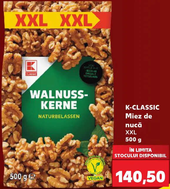 K-Classic Miez de nucă, 500 g