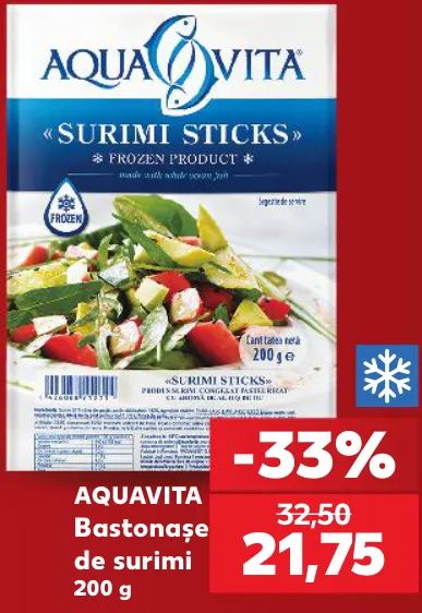 AQUAVITA Bastonașe de surimi, 200 g