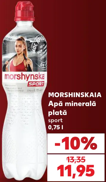 Morshinskaia, apă minerală plată Sport, 0,75 l