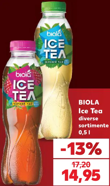BIOLA Ice Tea diverse sortimente, 0,5 l