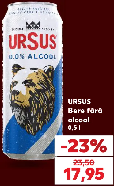 Ursus Bere fără alcool, 0,5 l