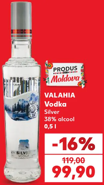 VALAHIA Vodcă Silver, 0,5 l