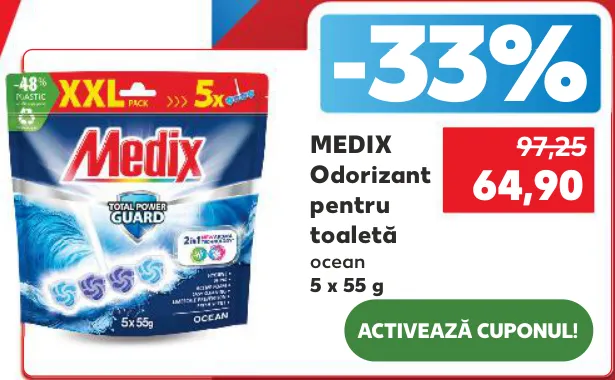 MEDIX Освіжувач для унітаза, 5 x 55 г