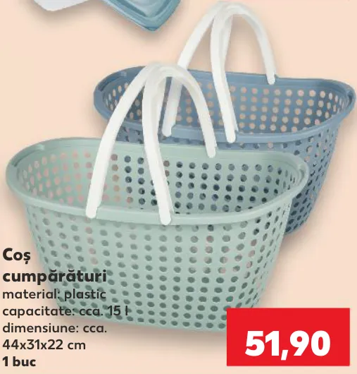 Coș cumpărături, cca. 15 l