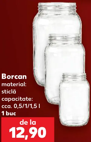 Borcan, cca. 0,5/1/1,5 l