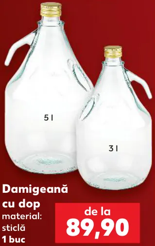 Damigeană cu dop, 3/5 l