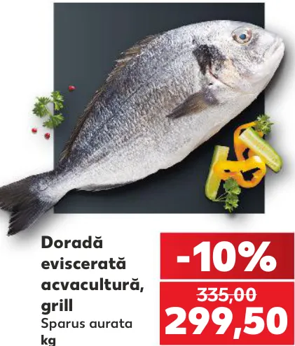 Doradă eviscerată, grill, 1 kg
